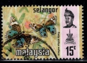 Malaysia - Selangor  #133b Butterfly Type  (Photo) - Used