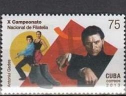 CUBA Sc# 5451 FAMOUS PEOPLE Antonio Gades   75c   2013 MNH