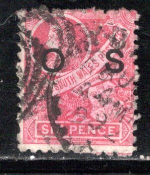 Australia New South Wales Scott # O27, used