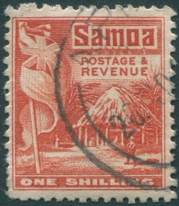 Samoa 1921 1s vermilion SG164 used