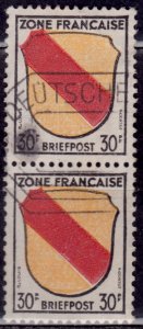 Germany, 1945-46, Under French Occupation, Baden, 30pf, sc#4N10, used