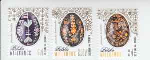 2016 Poland Easter (3) (Scott 4215-17) MNH