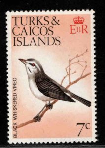 Turks and Caicos Islands Scott 271 MNH** Black Whiskered Vireoy Bird  wmk 314