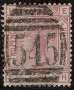 GBR SC #67 U 1876 Q Victoria P#4 545 CV $150.00 (see below)