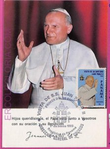 ag3519 - PANAMA - POSTAL HISTORY - Maximum Card - 1983, Pope JPII RELIGION-