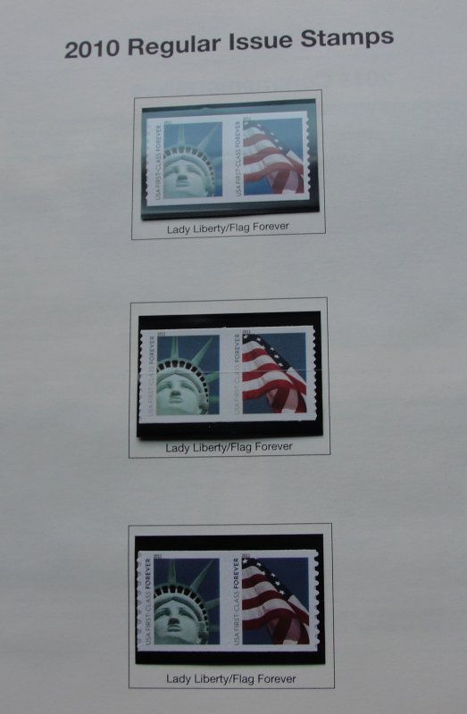 American Heirloom Album 2010 to 2012 Comm. Stamps All MNH