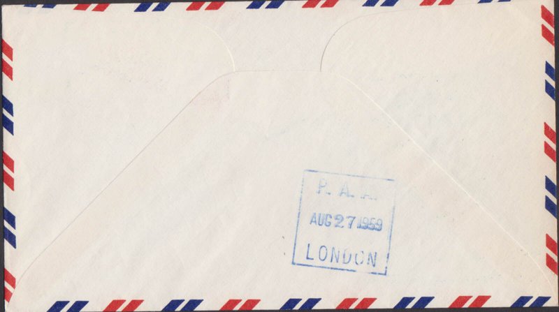 UNITED STATES USA - 1958 PAN AM AIR MAIL SAN FRANCISCO to LONDON - FFC