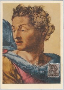 56858 - ITALY - POSTAL HISTORY - MAXIMUM CARD-1961 MICHELANGELO 25 L. - ART-