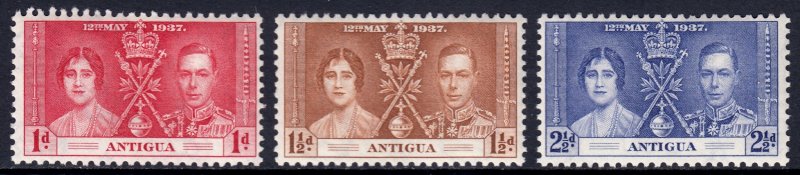 Antigua - Scott #81-83 - MH - SCV $2.00