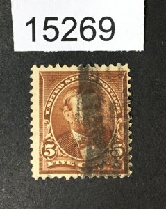 US STAMPS # 270 USED MILWAUKEE WISCONSIN CV. $ LOT #15269