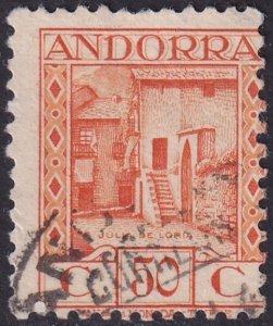 Andorra Spanish 1936 Sc 33 used