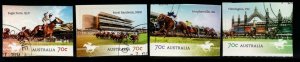 AUSTRALIA SG4266/9 2014 RACECOURSES SELF ADHESIVE (EX BOOKLET) FINE USED