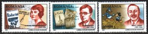 Romania. 2001. 5563-65. Writers and Disney. MNH.