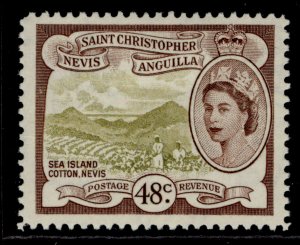 ST KITTS-NEVIS QEII SG115, 48c olive-bistre & chocolate, M MINT.