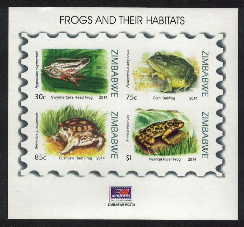 Zimbabwe Frogs MS SG#MS1386