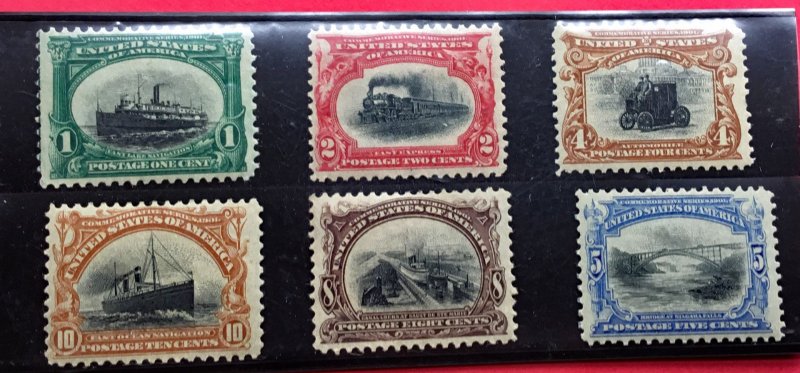 # 294-299 :  Pan America Expo Set of  6 from 1901  - Mint / JP-7