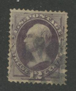 1870 US Stamp #151 12c Used VF Short Perfs Catalogue Value $210