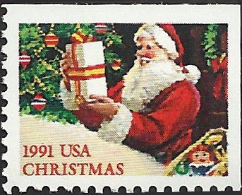 # 2583 MINT NEVER HINGED SANTA CLAUS WITH PRESENT