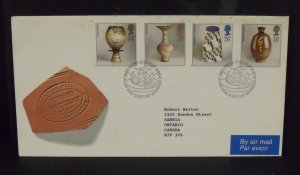 15486   GREAT BRITAIN   FDC # 1192-1195     Studio Pottery