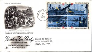 FDC 1973 SC #1483a Artcraft Cachet - Boston, Ma - Block Of 4 - F78570