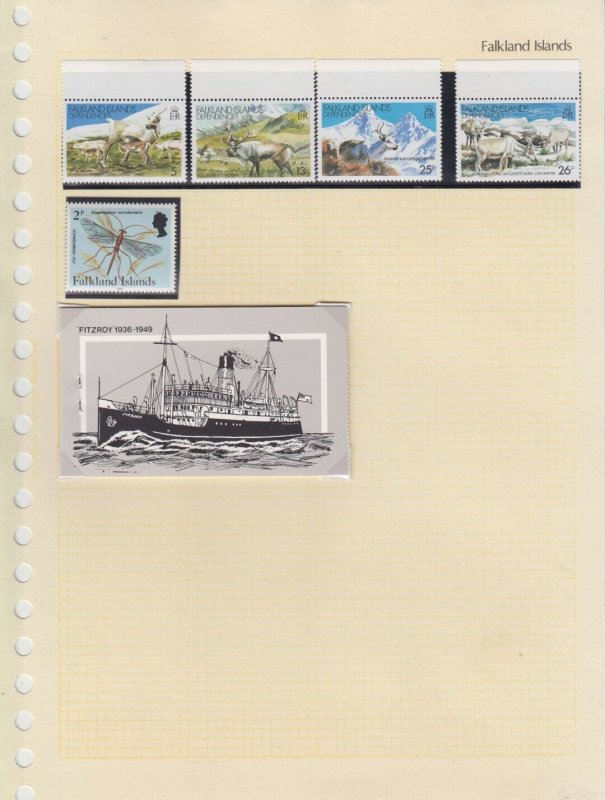 BC FALKLAND ISLANDS 1938-83 BETTER COLLECTION ON 26 ALBUM PAGES KEY VALUES, SETS 