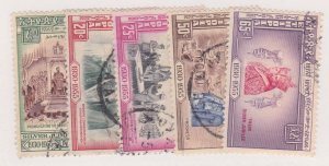 Ethiopia #345//350 used 1955 series