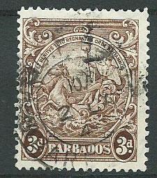 Barbados SG 252 VFU   perf 13 ½ x 13