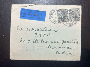 1930 Ireland Airmail Cover Mountmellick to Madras British India