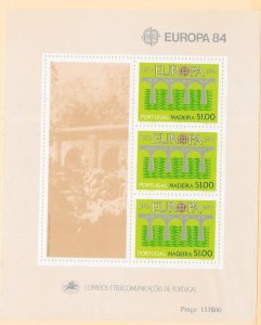 PORTUGAL-MADEIRA Sc#94a Souvenir Sheet Mint Never Hinged