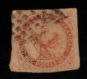 French Colonies Scott 5 Eagle and crown of 1859 faded