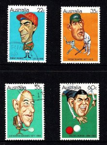 Australia 1981 Sporting Personalities  Set of 4 Used