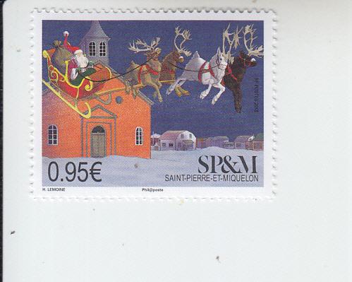 2018 St Pierre & Miquelon Christmas (Scott NA) MNH