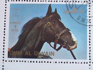 UNN AL QIWAIN STAMP:HISTORY OF OLYMPIC GAMES STAMPS CTO LARGE FULL SHEET VF