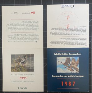 Canadian Wildlife Conservation Stamps - Various - Bonus Aus-US Sheet (Bent)