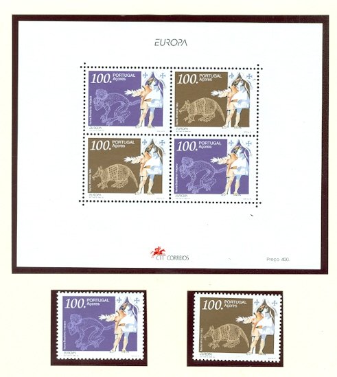 PORTUGAL AZORES EUROPA 1993-94/98 ..(2)SETS & (3)SOUV. SHEETS MNH $23.00