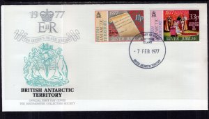 British Antarctic Territory 69-70 Queen Elizabeth II Silver Jubilee U/A FDC