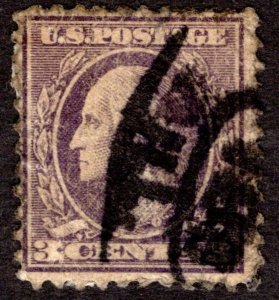 1918, US 3c, Washington, Used, Sc 530