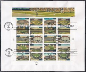 Scott 3519a FDC - Legendry Playing Fields