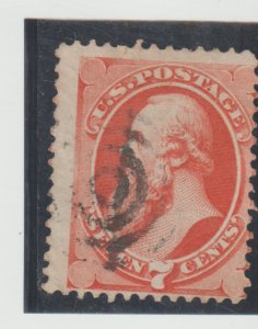 US Scott #149, used black Target fancy cancel CV $90.00