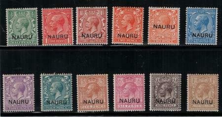 Nauru 1916-1923 SC 1-12,4c Set