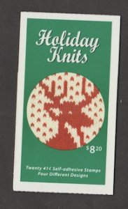 U.S. Scott Scott #4214b-4214d BK305 Holiday Knits Stamp - Mint NH Booklet