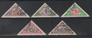 Lithuania # C55-59, Independence Anniversary, Used, 1/3 Cat.