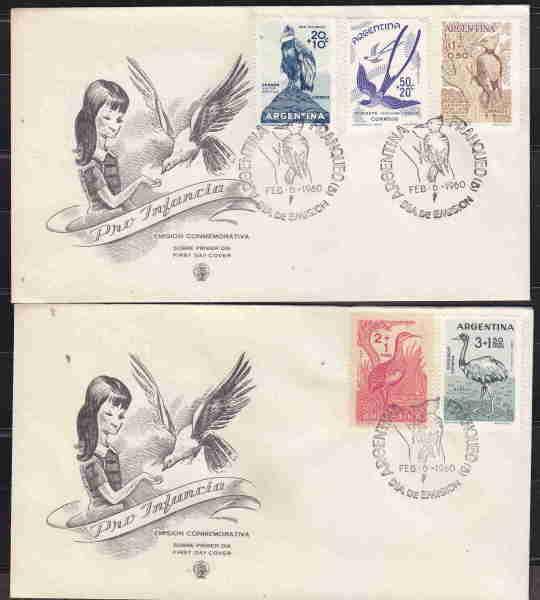 ARGENTINA BIRDS FDC CONDOR, ÑANDU AAD6661