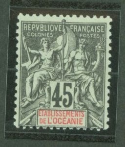 French Polynesia #16 Unused Single