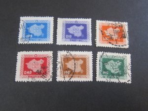 Taiwan stamp Sc 1157-62 Map set FU