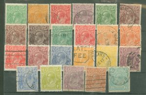 Australia  #19-37 Used Single (Complete Set)