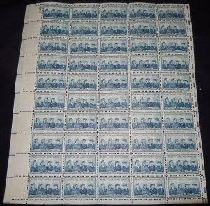 MALACK 1013 3c Service Women, Full Sheet, F/VF OG NH..MORE.. sheet1013