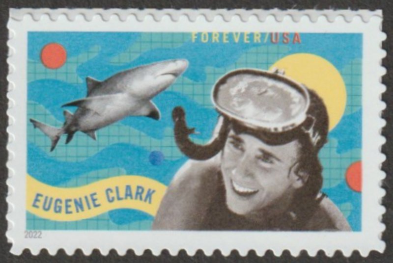 USA Sc. 5693 (58c) Eugenie Clark 2022 MNH