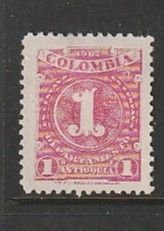 1902 Columbia (Antiquia) - Sc 131 - MNG VF - 1 single - Numerals