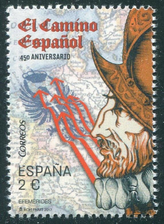 HERRICKSTAMP NEW ISSUES SPAIN Sc.# 4185 450th Anniv. of the Spanish Road